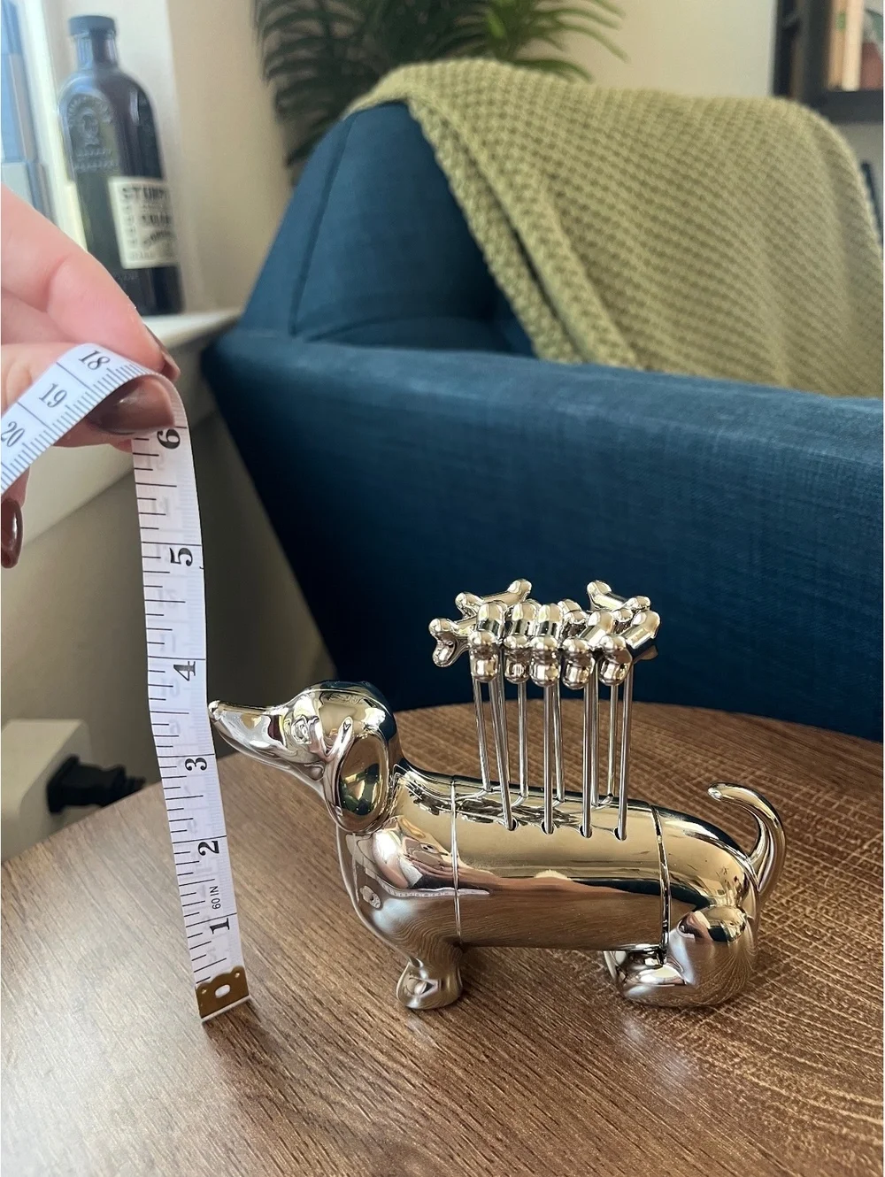 Purebreds by Godinger Dachshund Cocktail Pick Set Silver Barware Dog New